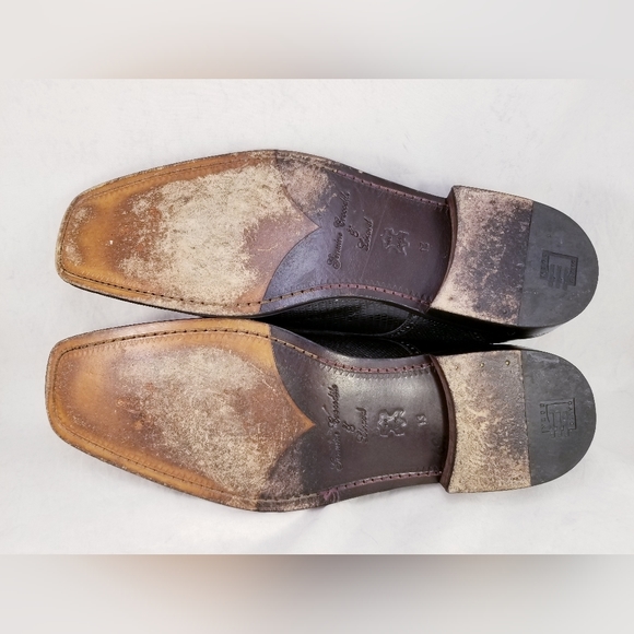 DAVID EDEN GENUINE CROCODILE LIZARD MEN SHOES OXFORDS BLACK GRAY SIZE 13 EUC - Picture 2 of 13